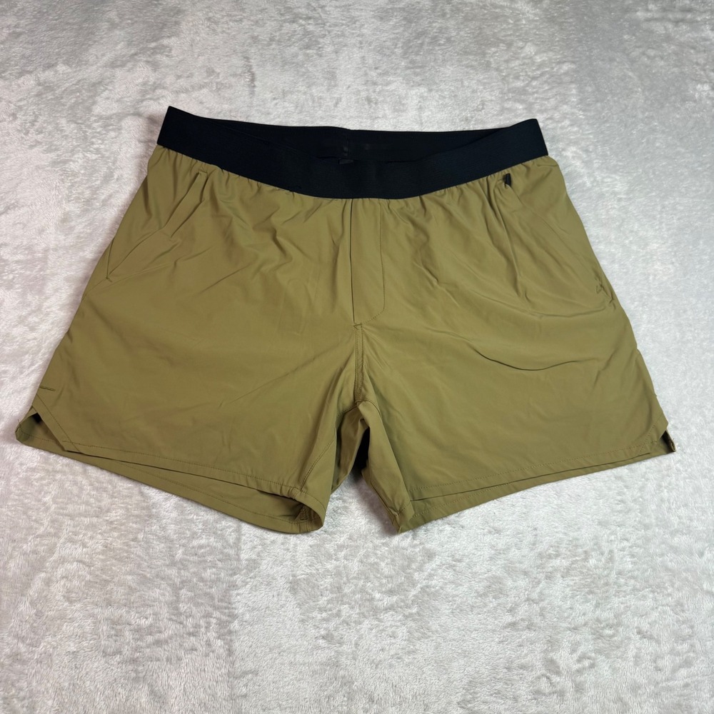 Ten Thousand Mens Tactical 5 inch Short XL Lined Khaki Green Athletic Training